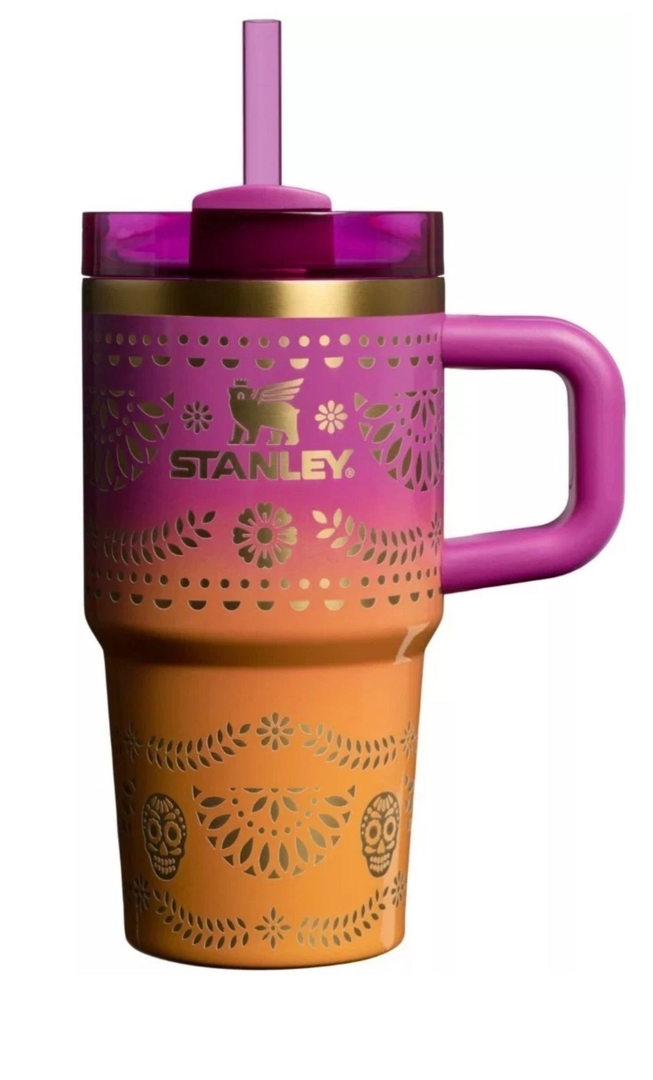 Stanley 20 oz. Quencher H2.0 FlowState Tumbler - Día de Los Muertos Collection “Sunrise Catrina”