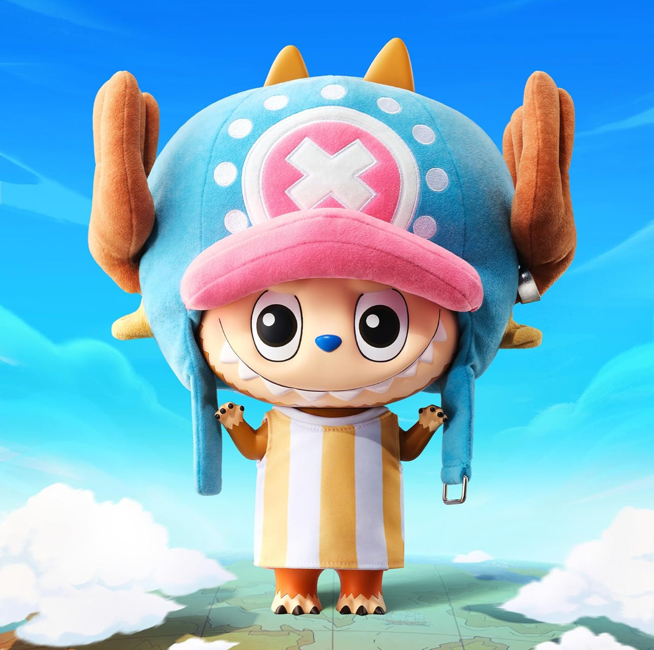 POP MART MEGA LABUBU 400% Tony Tony Chopper 13.8in/35cm Figurine, Toys for Mordern Home Décor, Collectible Art Toy, 1PC