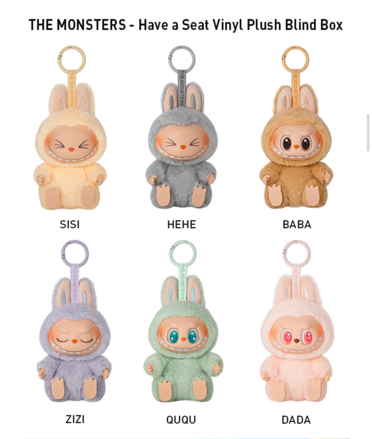 AUTHENTIC POP MART “HAVE A SEAT” LABUBU MONSTERS BLIND BOXES