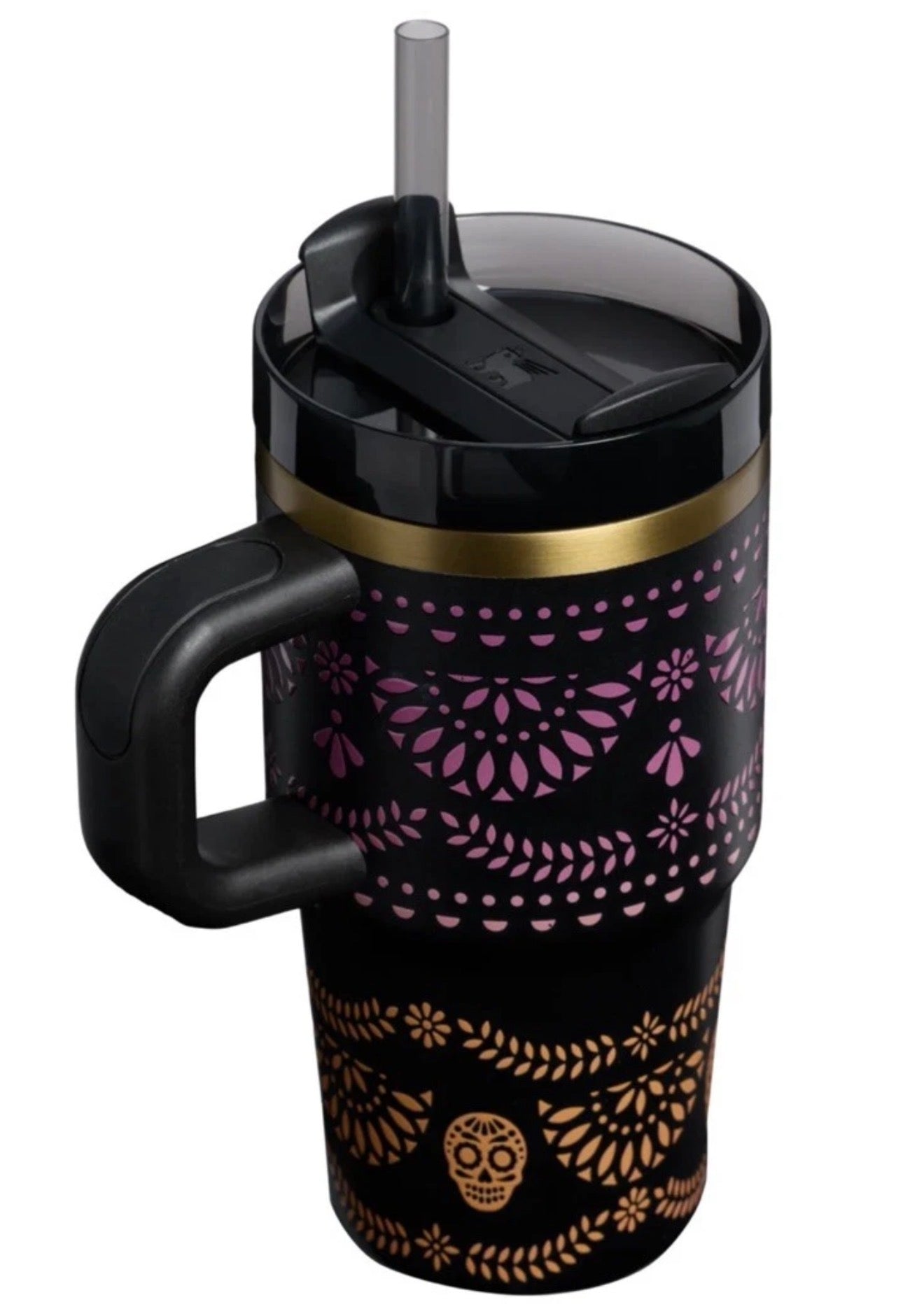 Stanley 20 oz. Quencher H2.0 FlowState Tumbler - Día de Los Muertos Collection “Midnight Catrina”