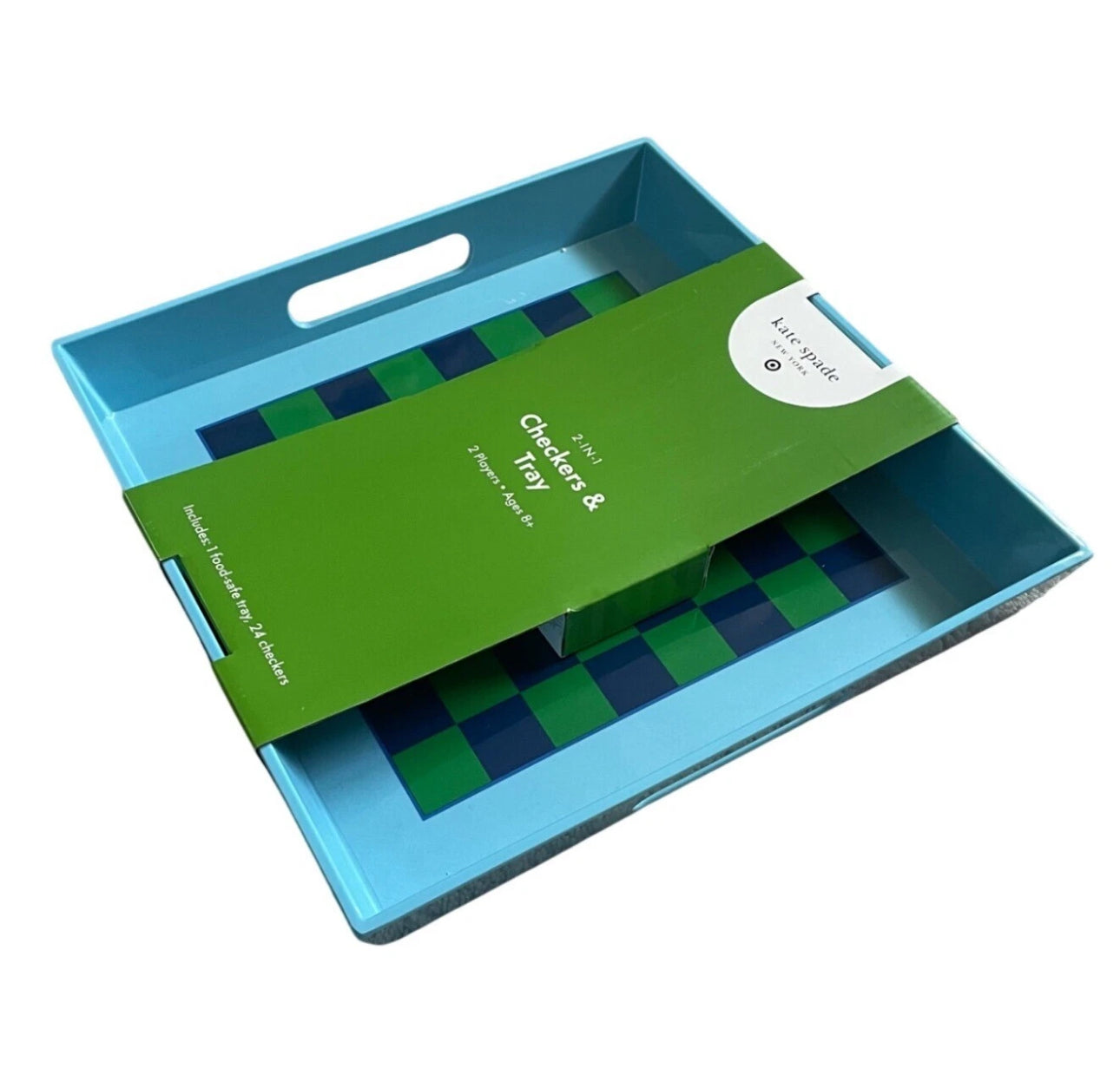 Kate Spade New York x Target Melamine 2-in-1 Checkers Serving Tray
