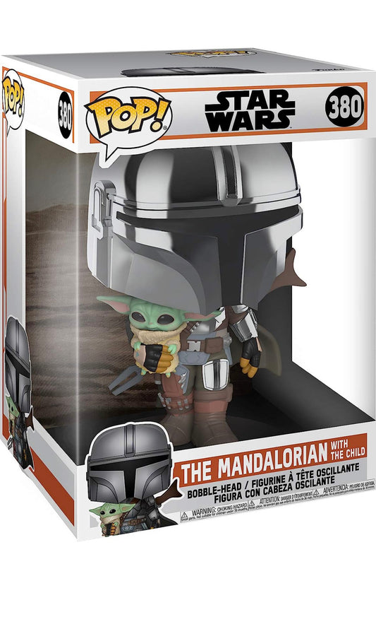 FUNKO POP! STAR WARS: THE MANDALORIAN WITH THE CHILD 10-INCH #380