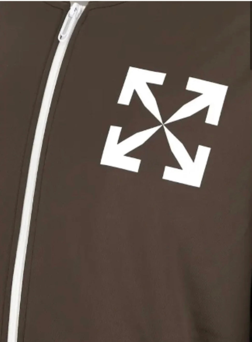 OFF-WHITE
SINGLE ARROW SLIM TRACK TOP SLATE BLACK AND WHITE