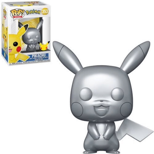 Funko Pop! Games Pokemon Pikachu (Metallic) #353 ( regular size )