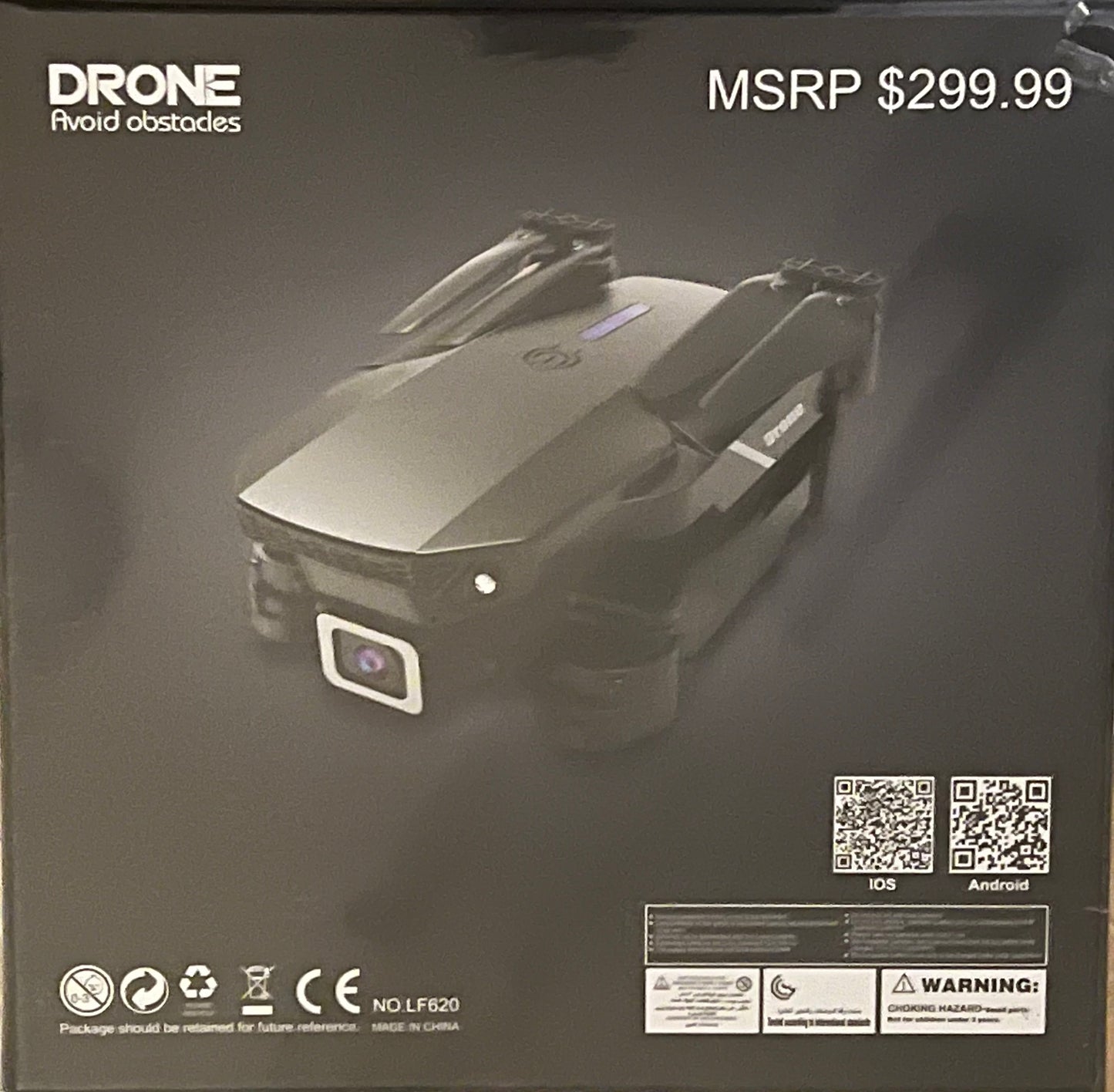 Factory sealed SMS wireless remote control drone