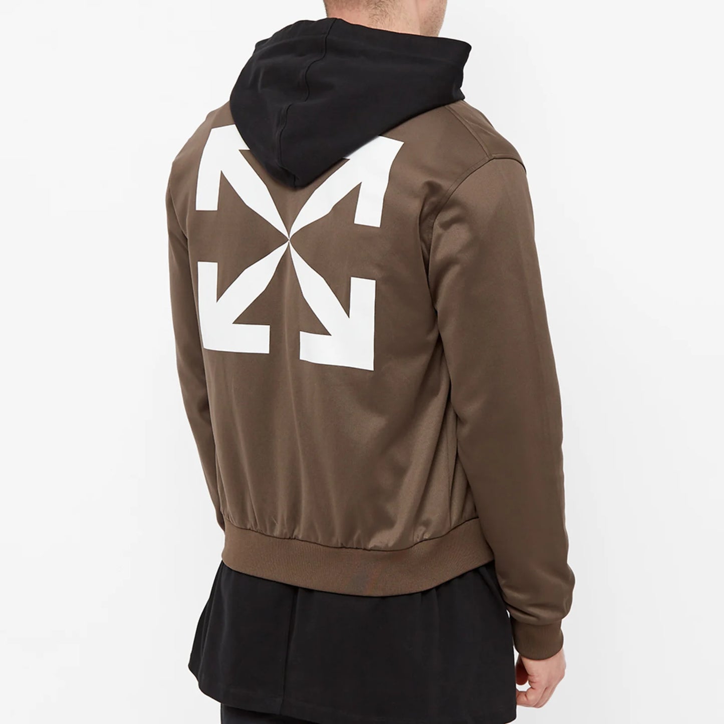 OFF-WHITE
SINGLE ARROW SLIM TRACK TOP SLATE BLACK AND WHITE