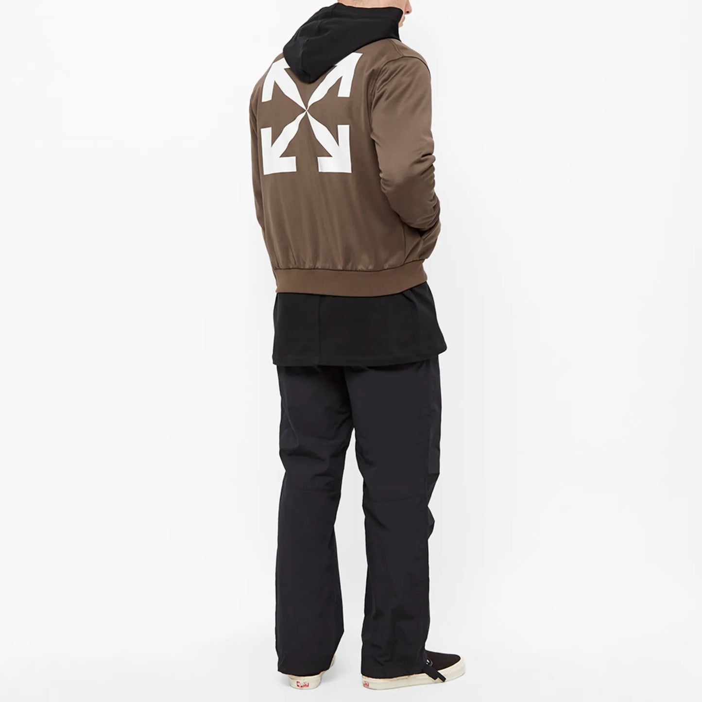 OFF-WHITE
SINGLE ARROW SLIM TRACK TOP SLATE BLACK AND WHITE