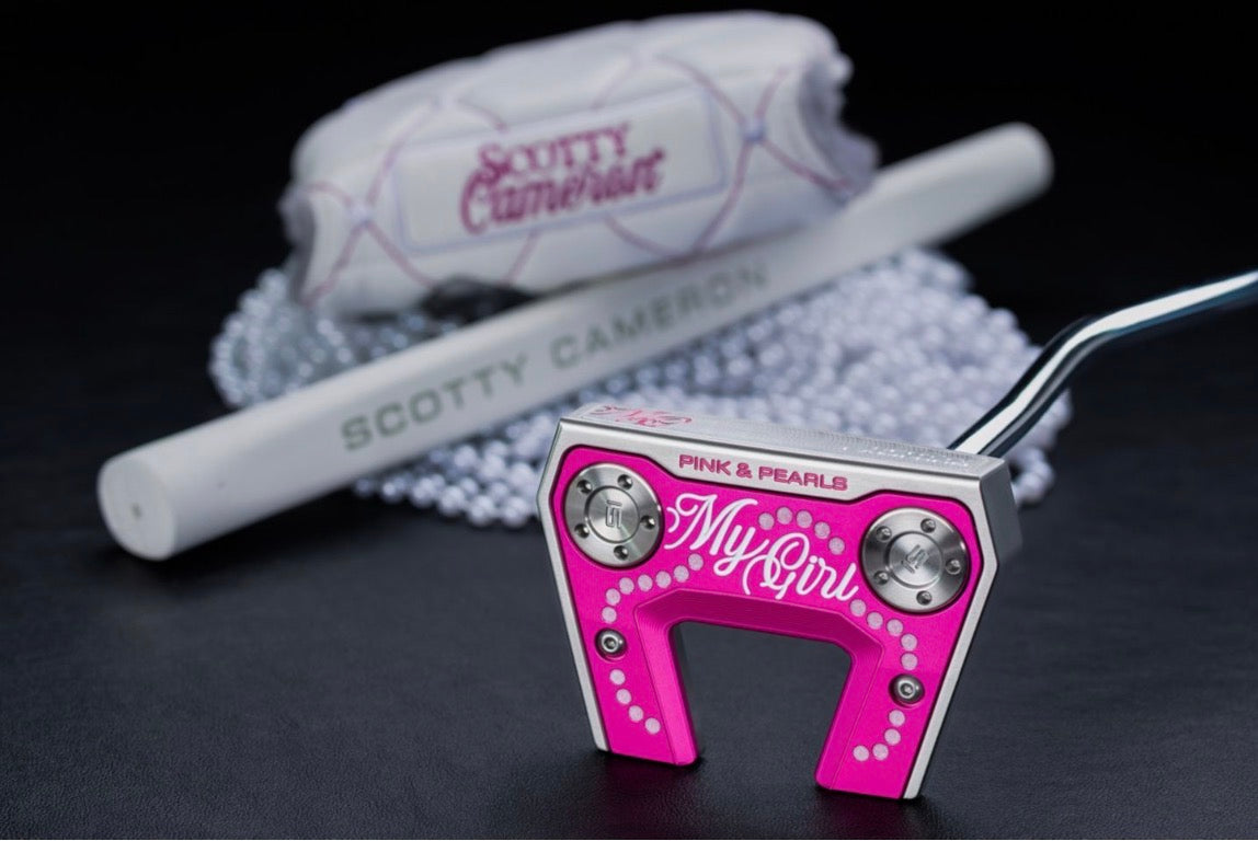 NEW SCOTTY CAMERON 2025 MY GIRL PINK & PEARLS PHANTOM 5 PROTOTYPE PUTTER SEALED