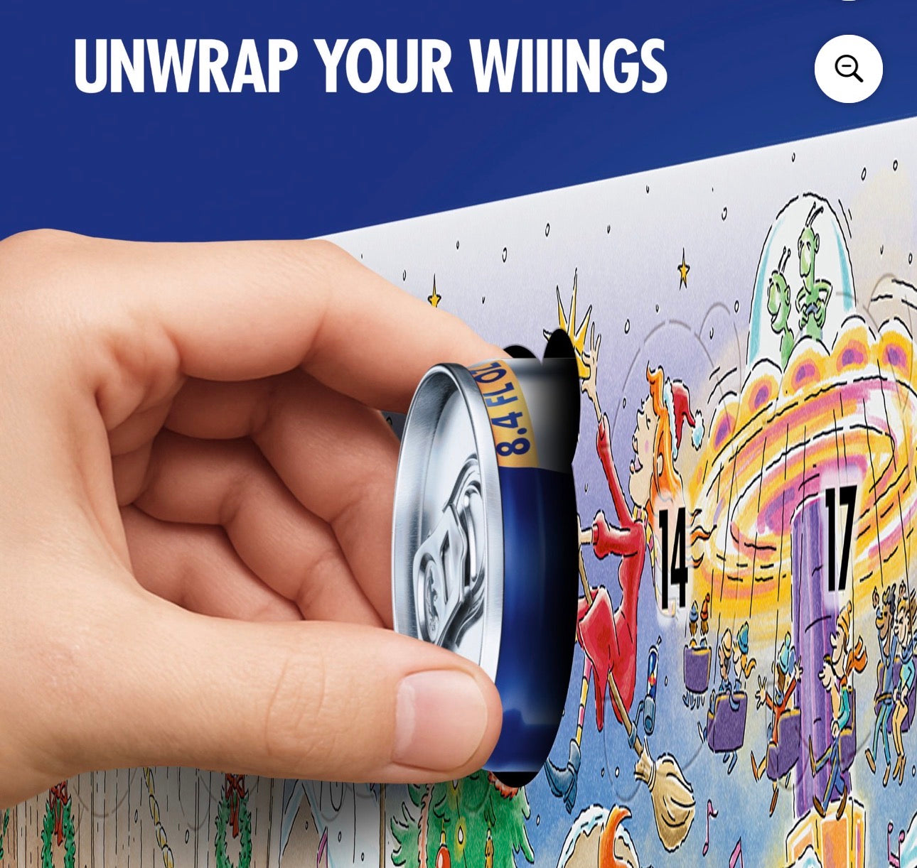 Red Bull Energy Drink Variety Advent Calendar Pack,  with 80mg Caffeine,  Taurine & B Vitamins,  8.4 fl. oz.