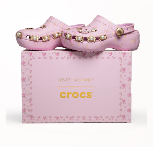LSF X CROCS BALLERINA PINK PLATFORMS