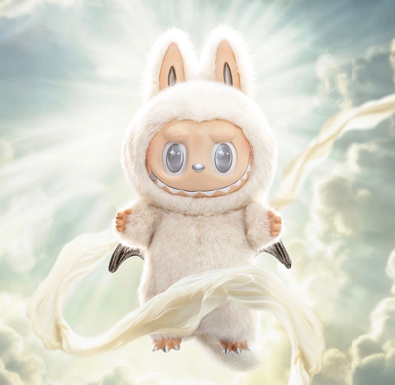 POPMART The Monsters Angel in Clouds Vinyl Face Labubu