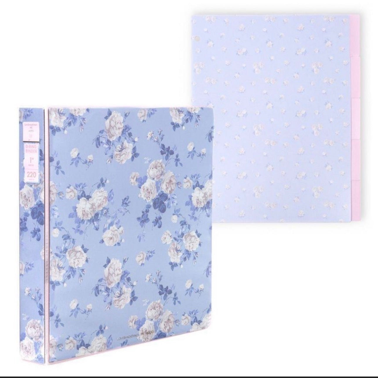 LSF X TARGET 3 RING BINDER W/ DIVIDERS (WHISPER BLUE)