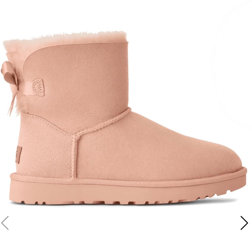 Ugg Bailey mini bow beige blush