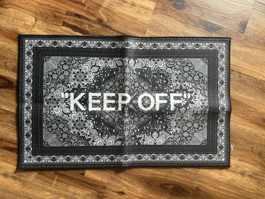 “ KEEP OFF “ Paisley Hypebeast Rug