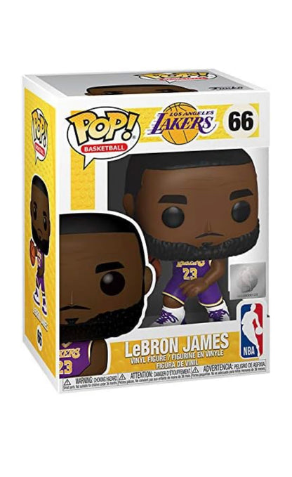 FUNKO POP!BASKETBALL LAKERS LEBRON JAMES HOME JERSEY #66