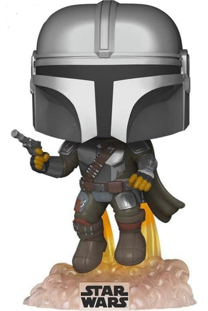 FUNKO POP! STAR WARS: THE MANDALORIAN- THE MANDALORIAN FLYING WITH BLASTER**GAMESTOP EXCLUSIVE**