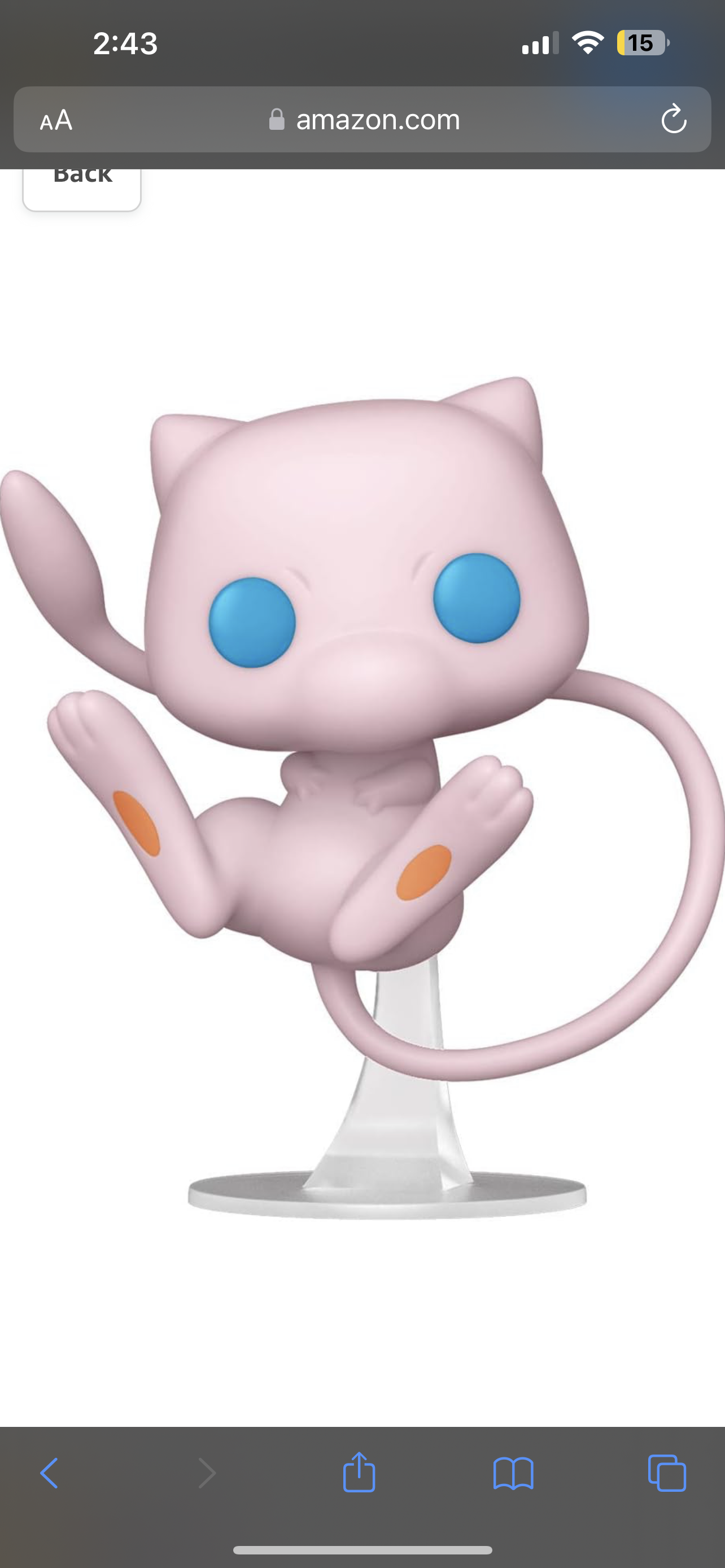 FUNKO POP!GAMES POKÉMON MEW #643