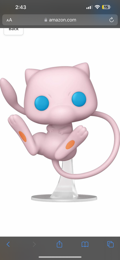 FUNKO POP!GAMES POKÉMON MEW #643