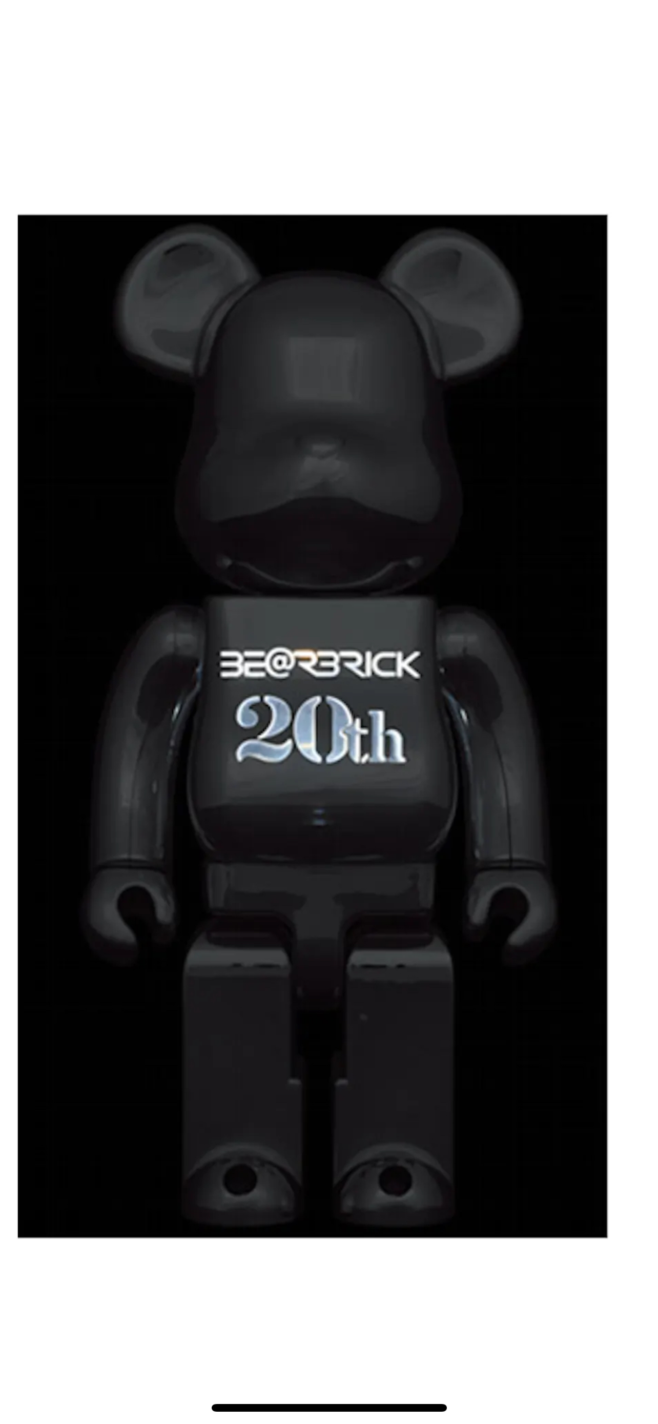 Bearbrick 20th Anniversary Chrome Ver 1000% “Light up”