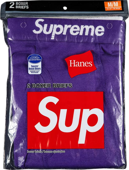 SUPREME X HANES BOXER BRIEFS | PURPLE