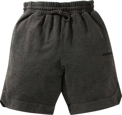 BAPE Line 1st Camo Washed Sweat Wide Fit Basketball Shorts “Black”