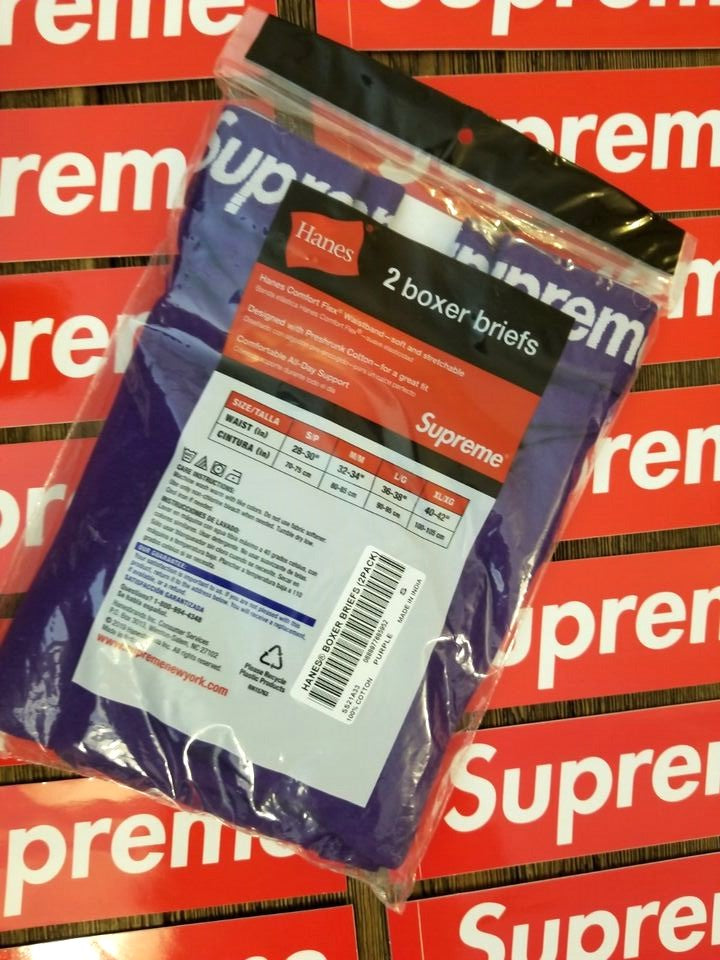 SUPREME X HANES BOXER BRIEFS | PURPLE