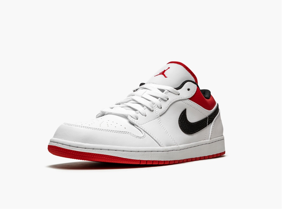 AIR JORDAN 1 LOW GS “White / Gym Red"