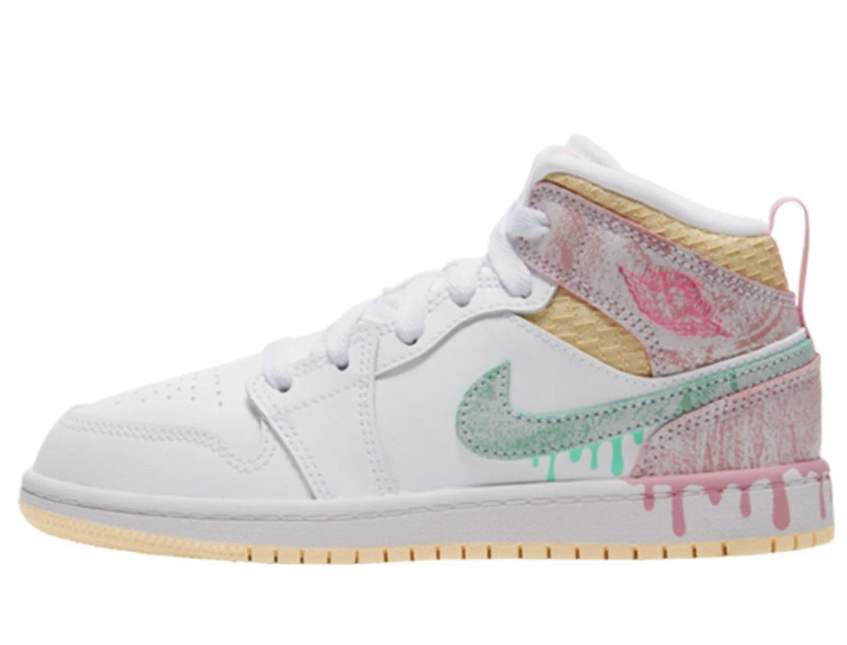 AIR JORDAN 1 MID SE PS "Ice Cream"