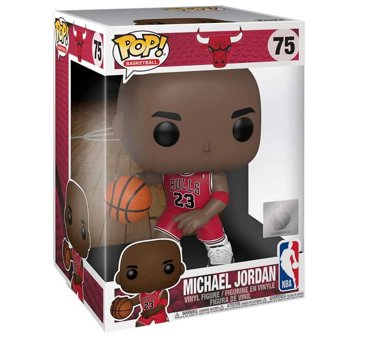 Funko Pop!Basketball #75 Chicago Bulls Michael Jordan (Red Jersey) 10 Inch