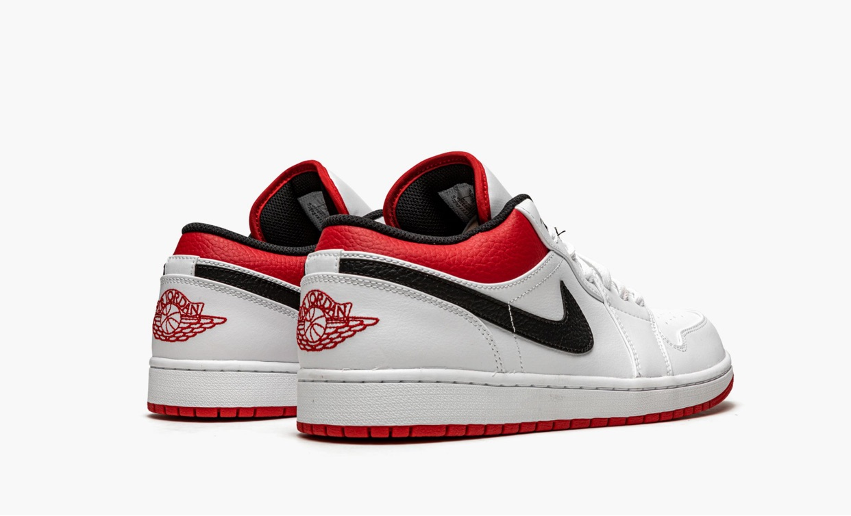 AIR JORDAN 1 LOW GS “White / Gym Red"