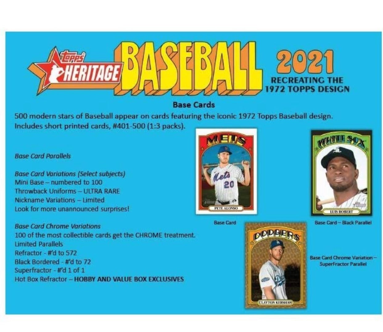 Topps 2021 Heritage Baseball Hanger Pack