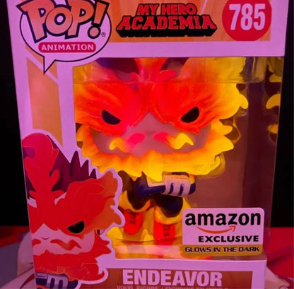 Funko Pop! Animation: My Hero Academia - Endeavor (Glow in The Dark), Amazon Exclusive #785